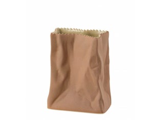 Rosenthal Paperipussi maljakko 10 cm, ruskea