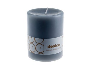 Desico P&ouml;yt&auml;kynttil&auml;, 10 cm harmaa 6 kpl