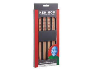 Ken Hom Sy&ouml;m&auml;puikot, 4 paria bambu